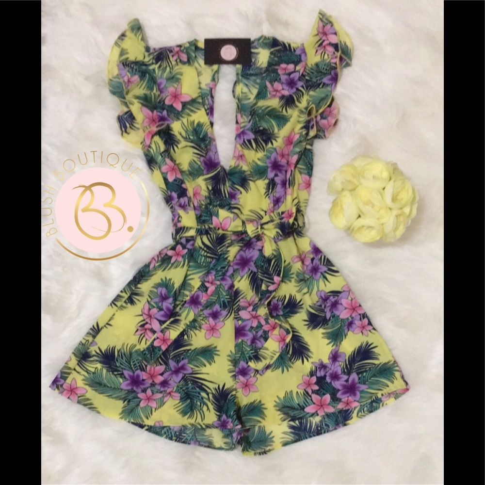 Floral Print Romper